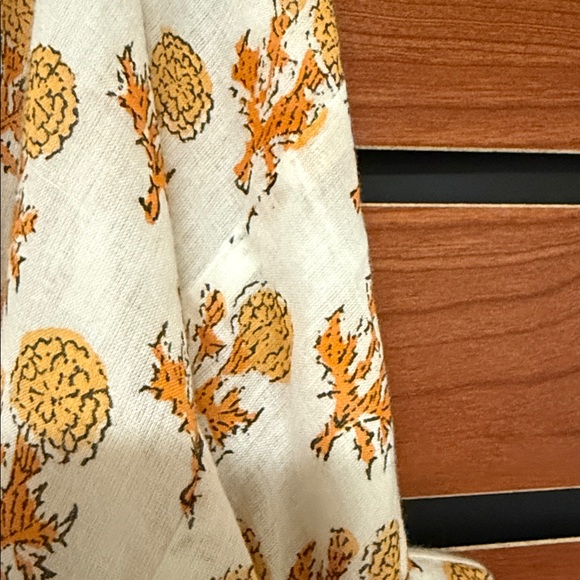 Emerson Fry India Collection Cream and Orange Blouse - Picture 5 of 9